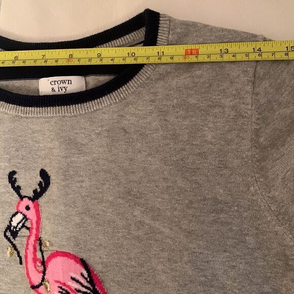 Crow&Ivy Cotton Embroidered Sweater Size S - Picture 3 of 9